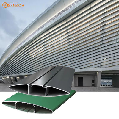 PVDF cubrió el sistema del aluminio de la pared exterior/de aluminio de Sun de la sombra del panel para el edificio comercial