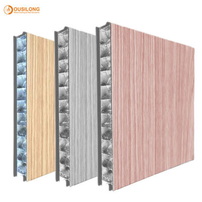 El panel de aluminio acústico del panal del color de madera para la pared interior 1220×2440m m