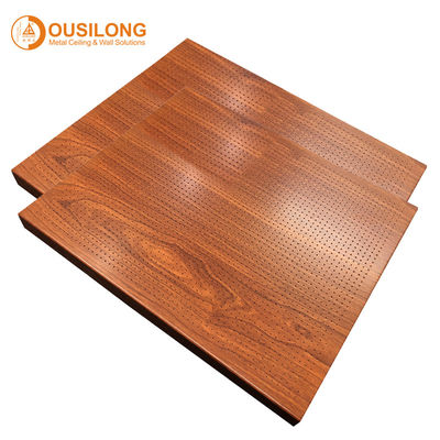 El panel de aluminio acústico del panal del color de madera para la pared interior 1220×2440m m