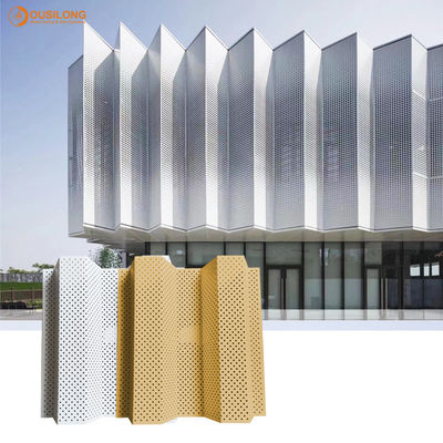 La resistencia a las inclemencias del tiempo acanaló las tejas arquitectónicas de aluminio del metal de los paneles de pared para el edificio comercial