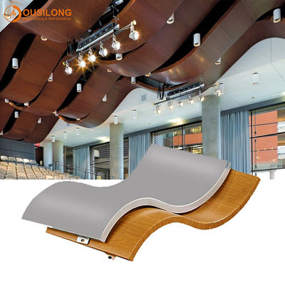 La pared de aluminio curvada artesona/las tejas arquitectónicas del techo del metal suspendidas