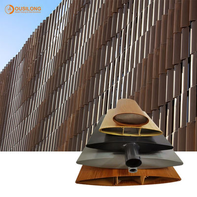 Lumbrera de aluminio vertical horizontal de la sombra de Sun para la ventilación y las fachadas de la pared