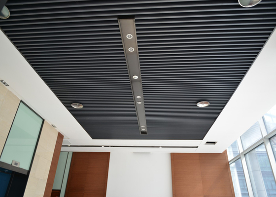 Prenda impermeable comercial de las tejas del techo de la aleación de aluminio del artista/de las tejas del techo de la pantalla del tubo del cuadrado