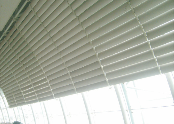 el panel de pared exterior de aluminio decorativo de la lumbrera del Rhombus del sistema de la sombra de Sun, capa del polvo