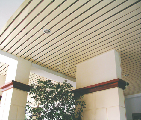 Abra el techo de aluminio suspendido interior B - formado, techo linear de la tira del metal del tablón