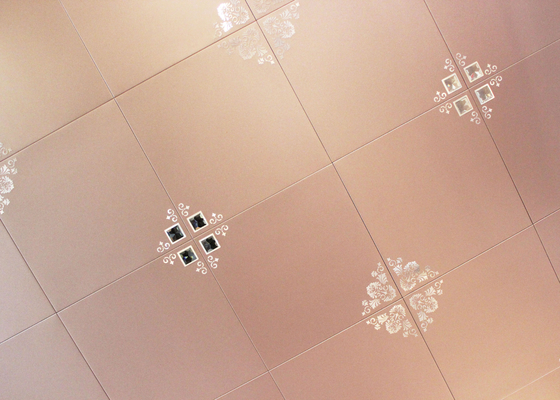 techo artístico de adornamiento de 300m m x de 300m m, teja metálica comercial del techo para los cuartos de baño