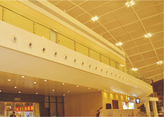 Tejas acústicas de aluminio del techo de la decoración interior con la capa electrostática del polvo