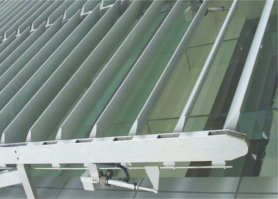 Rhombus de aluminio Louverr del sistema de la sombrilla del metal de la capa de PVDF para la fachada constructiva