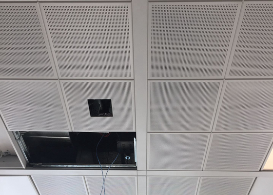1' ' clip blanco de la perforación Φ2.3 del color ×1 en el techo para el edificio de oficinas