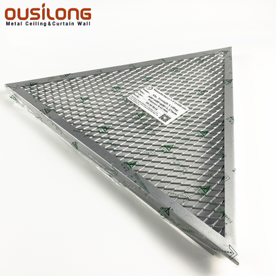 La forma poligonal suspendió los paneles de techo acústicos de aluminio