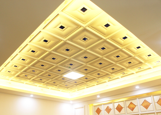 Tejas artísticas del techo de la textura del clatrato, clip de lujo del nuevo estilo en el panel